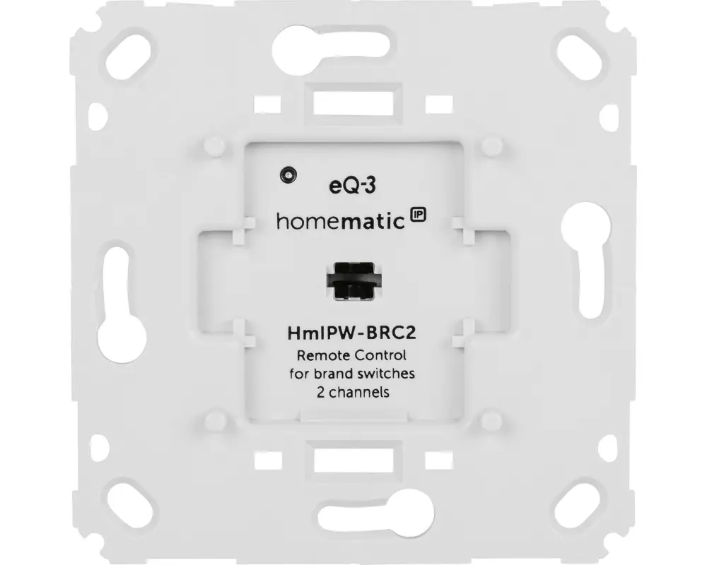 Homematic IP Wired Smart Home Wired Wandtaster für Markenschalter 2-fach