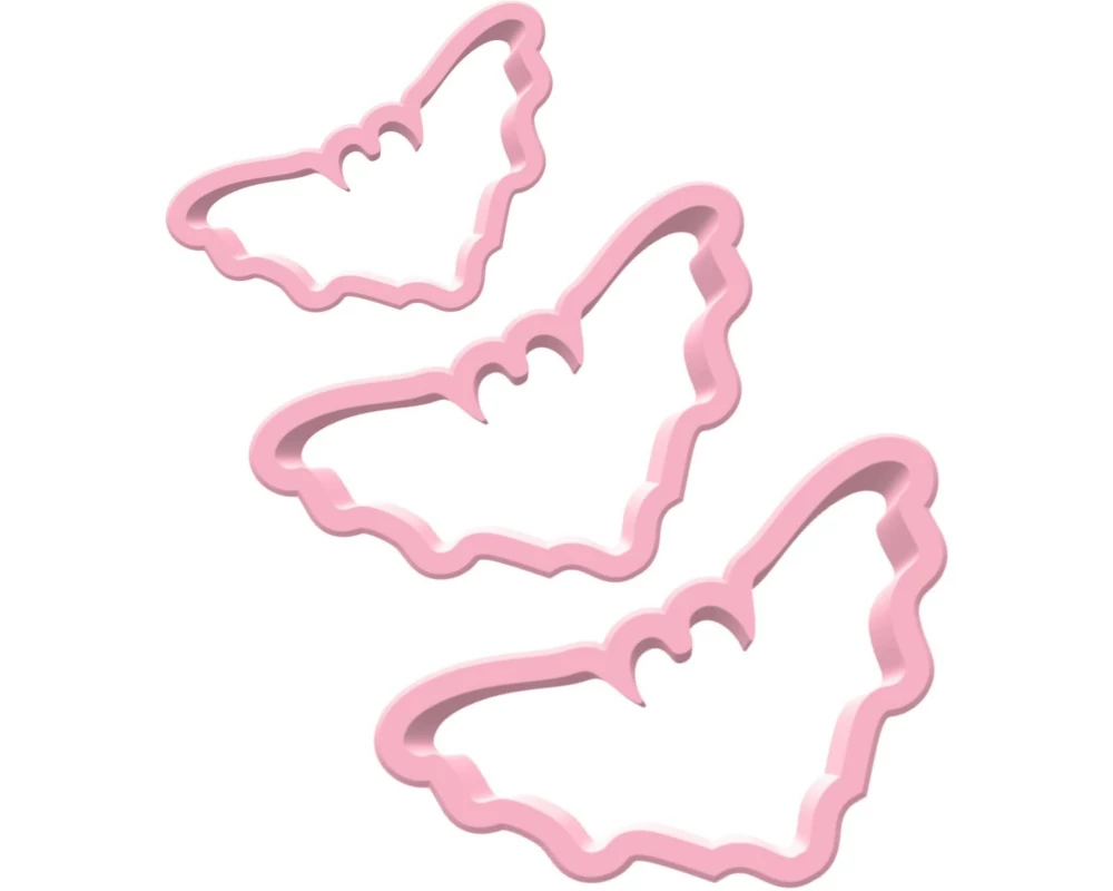 BackshopSchweiz Ausstechformen Set – fledermaus 1 Stück, Rosa