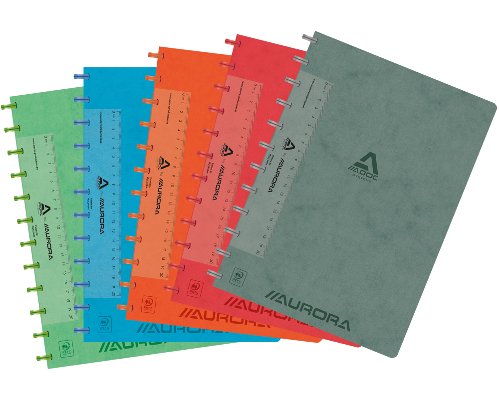 ADOC Ringbuch LIN-EX A4 6845.742 assortiert, kariert 144 Seiten