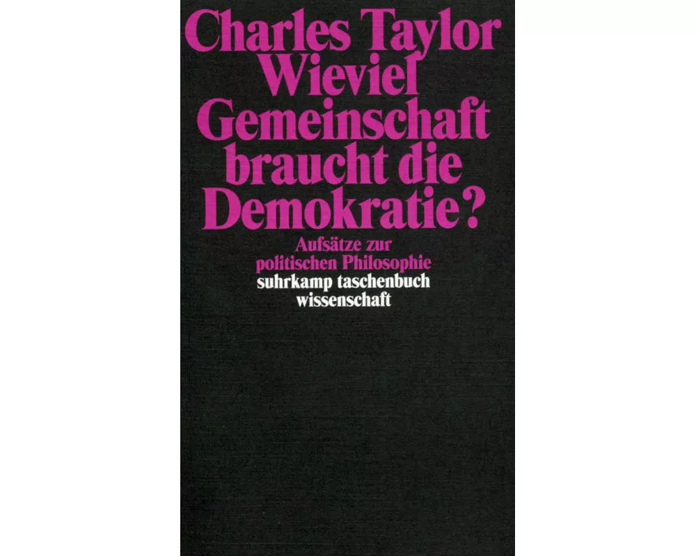 Wieviel Gemeinschaft braucht die Demokratie?