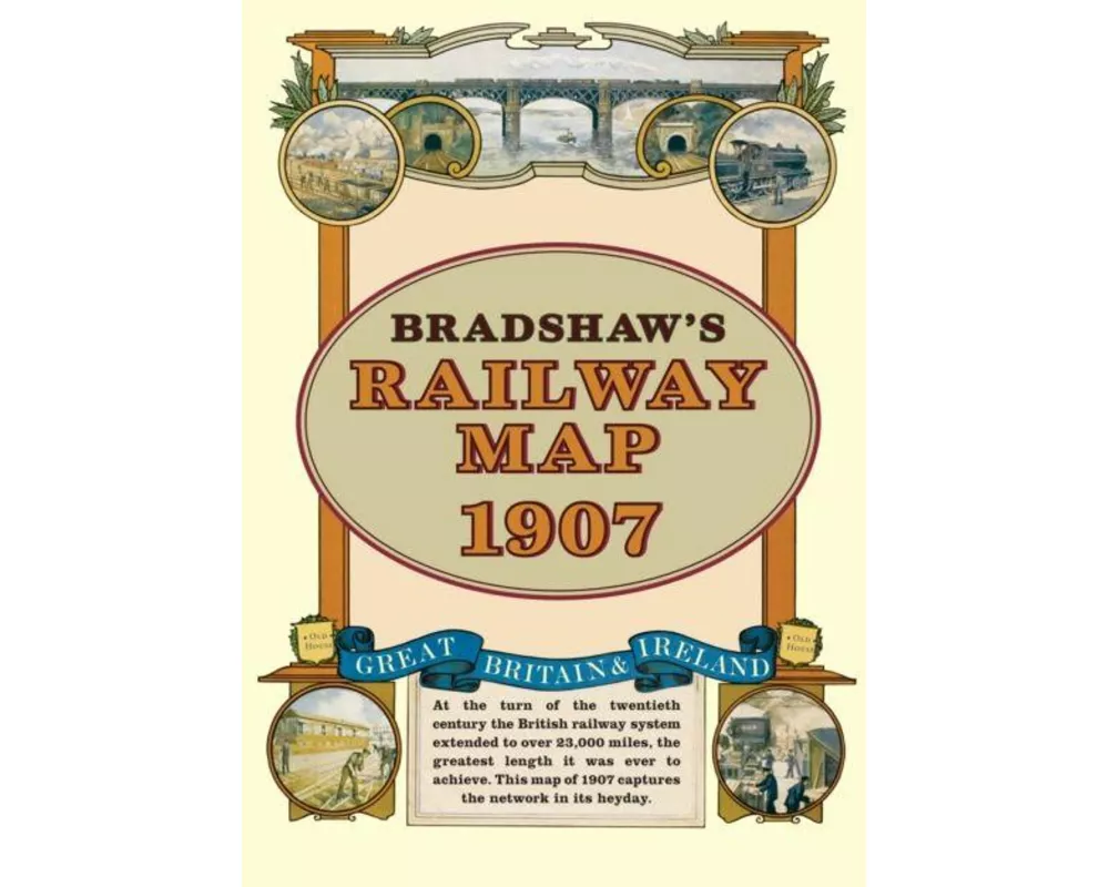 Bradshaw's Railway Folded Map 1907