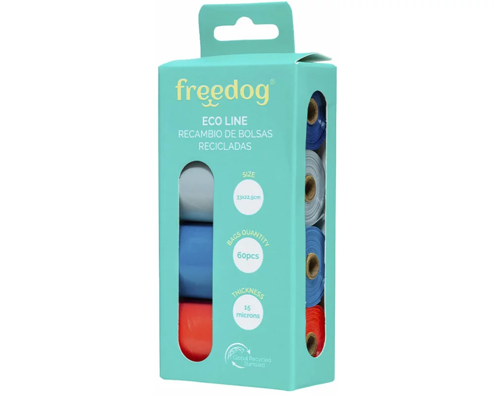Freedog 4x Kotbeutel versch. Farben 15u