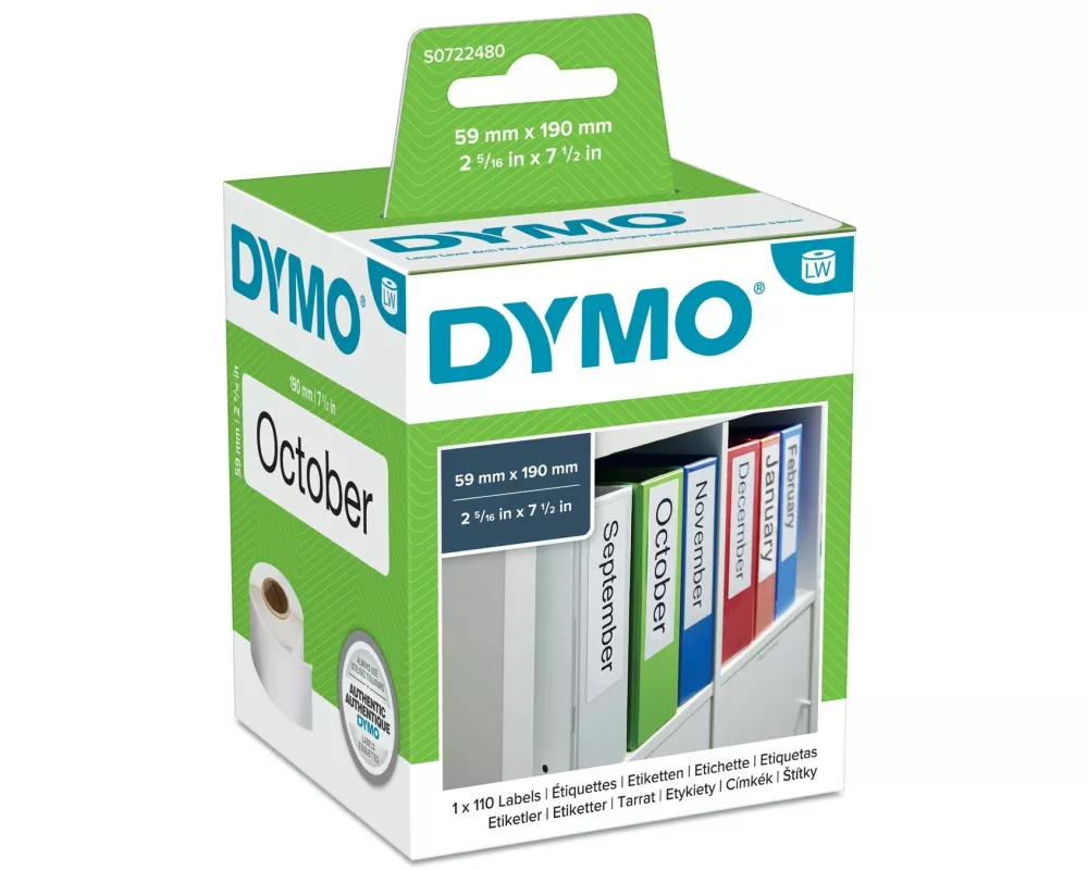 DYMO Etikettenrolle Ordner 59 x 190 mm