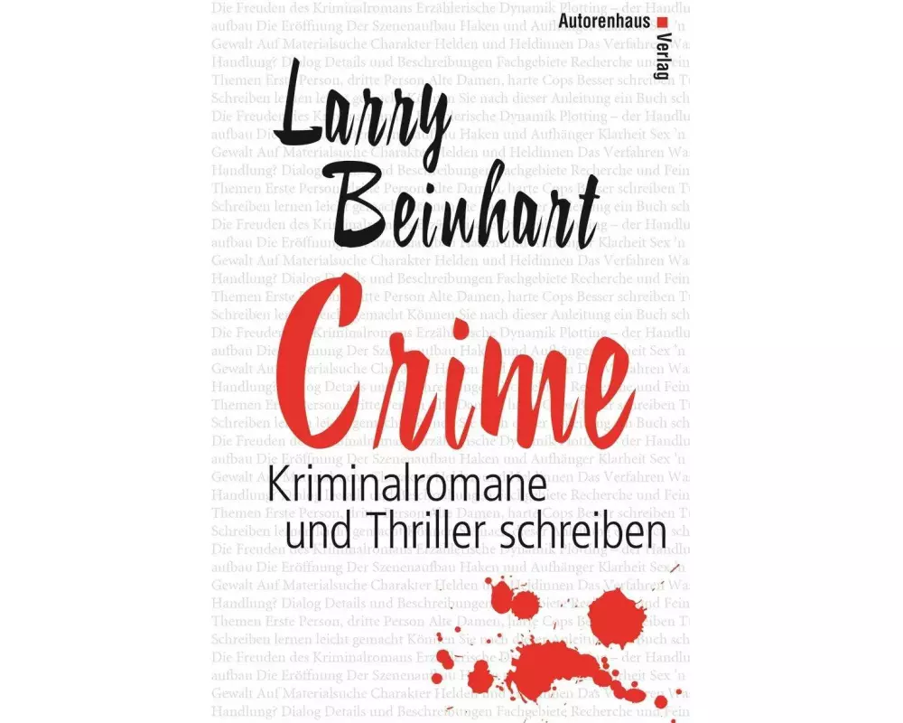 Crime - Kriminalromane und Thriller schreiben
