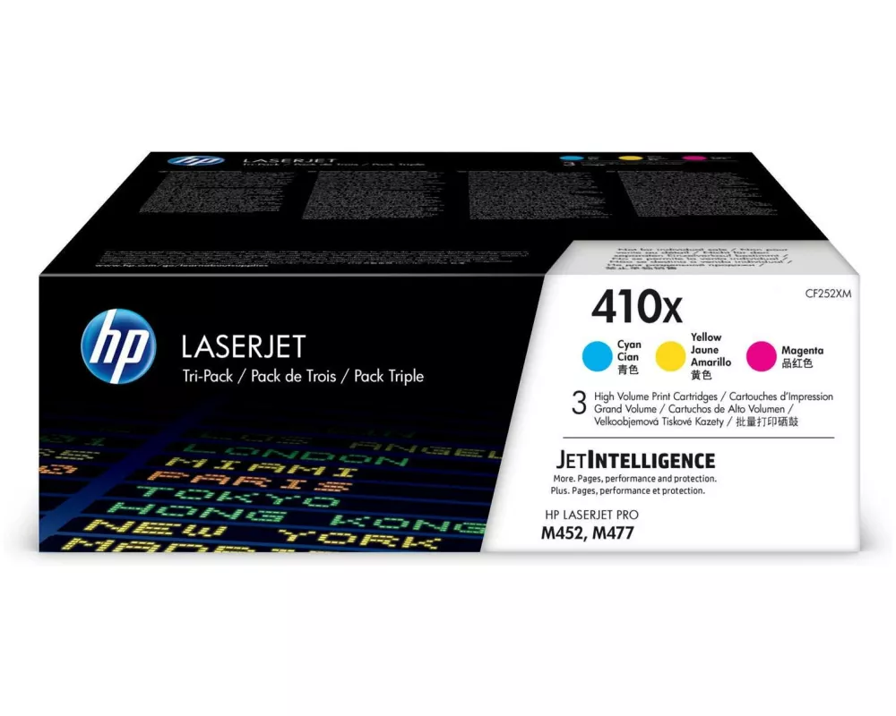 HP Toner Nr. 410X (CF252XM) Magenta/Yellow/Cyan