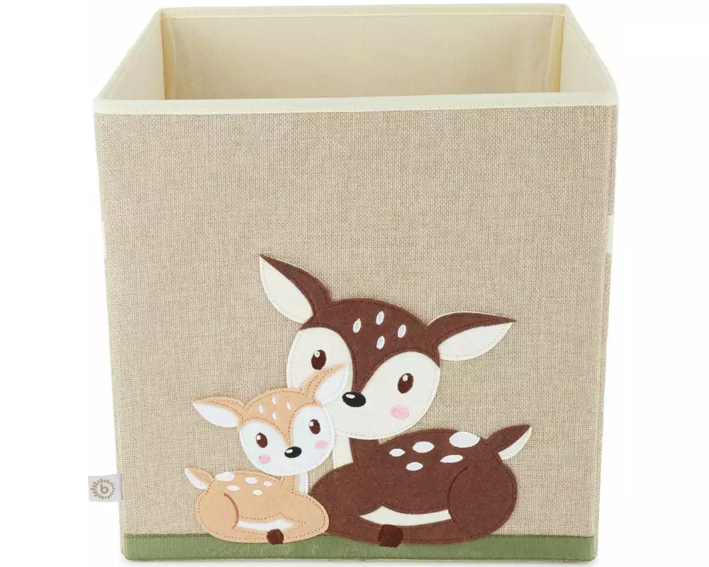 bieco Spielzeugbox Rehe liegend 32 x 32 x 32 cm