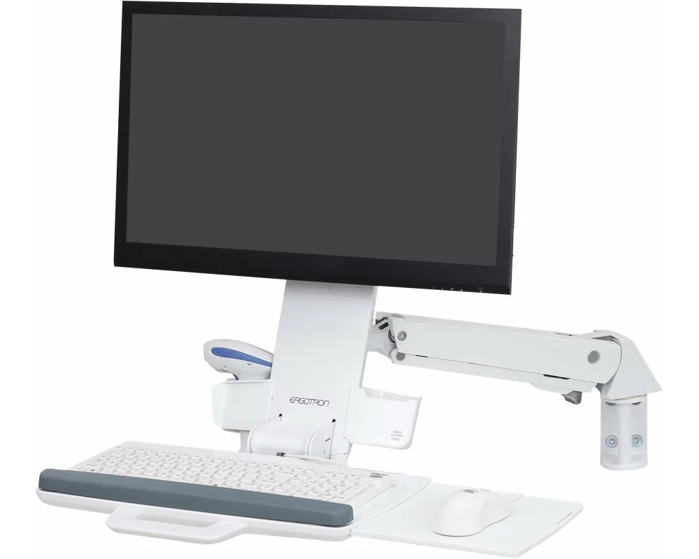 ERGOTRON desk mount, StyleView, Combo, LCD arm, adjustable 63,5cm, 24 inch, 13,2kg, VESA 75x75+100x100mm, lift, pan, tilt, rotate