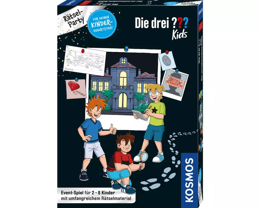 Kosmos Kinderspiel Die drei ??? Kids Rätsel-Party