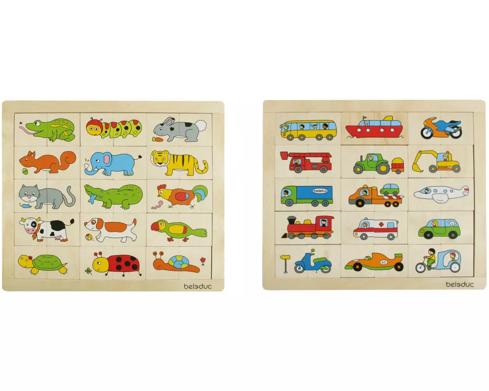 Beleduc Match & Mix Transport / Tiere 2er-Pack
