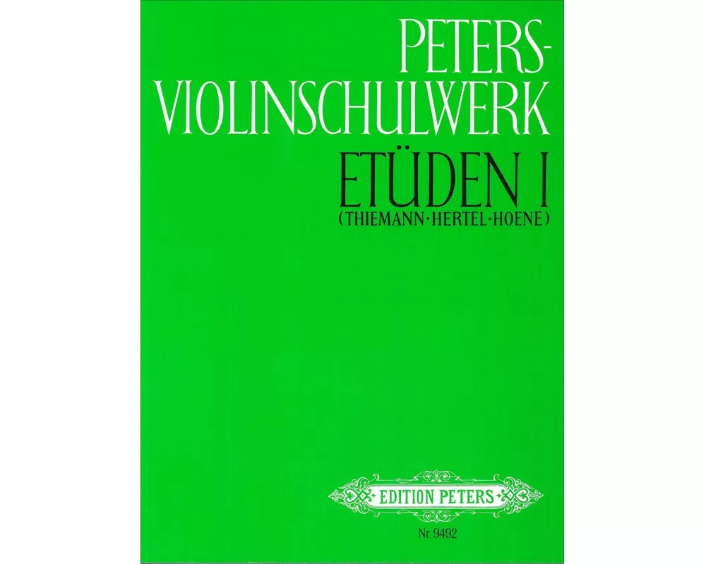 Peters-Violinschulwerk: Etüden, Band 1