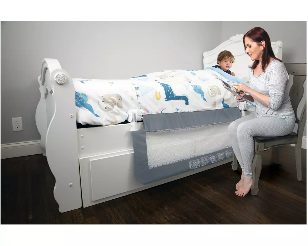 DREAMBABY Bettgitter Prague Grau 110 x 45.5 cm