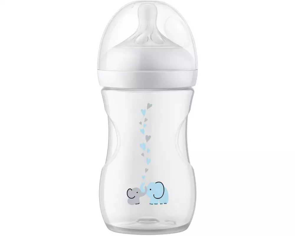 PHILIPS AVENT Trinkflasche Natural Response Elefanten 260 ml
