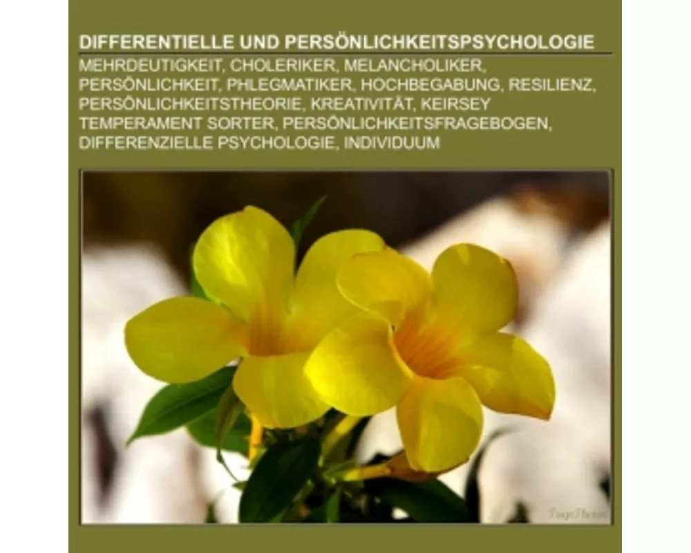 Differentielle und Persnlichkeitspsychologie
