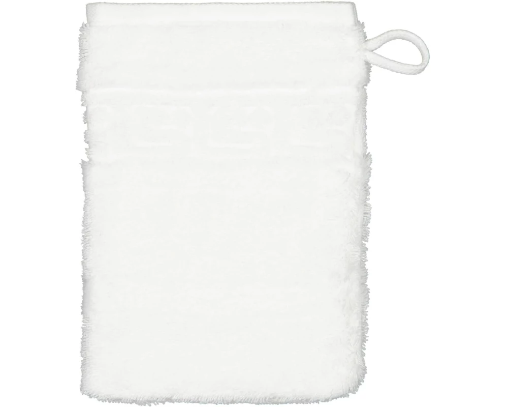 Cawö Waschhandschuh Noblesse 16 x 22 cm, Weiss