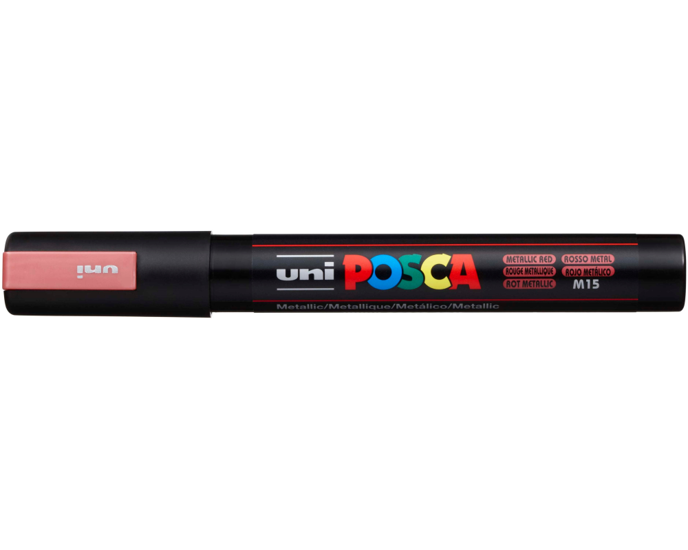 UNI-BALL Posca Marker 1.8-2.5mm PC5M MET. RE MET rot, Rundspitze