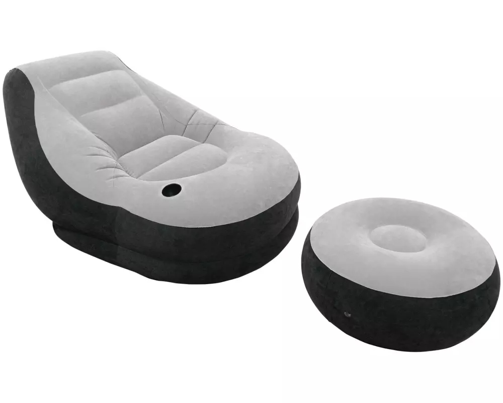Intex Aufblasbarer Sessel Ultra Lounge aufblasbar Grau
