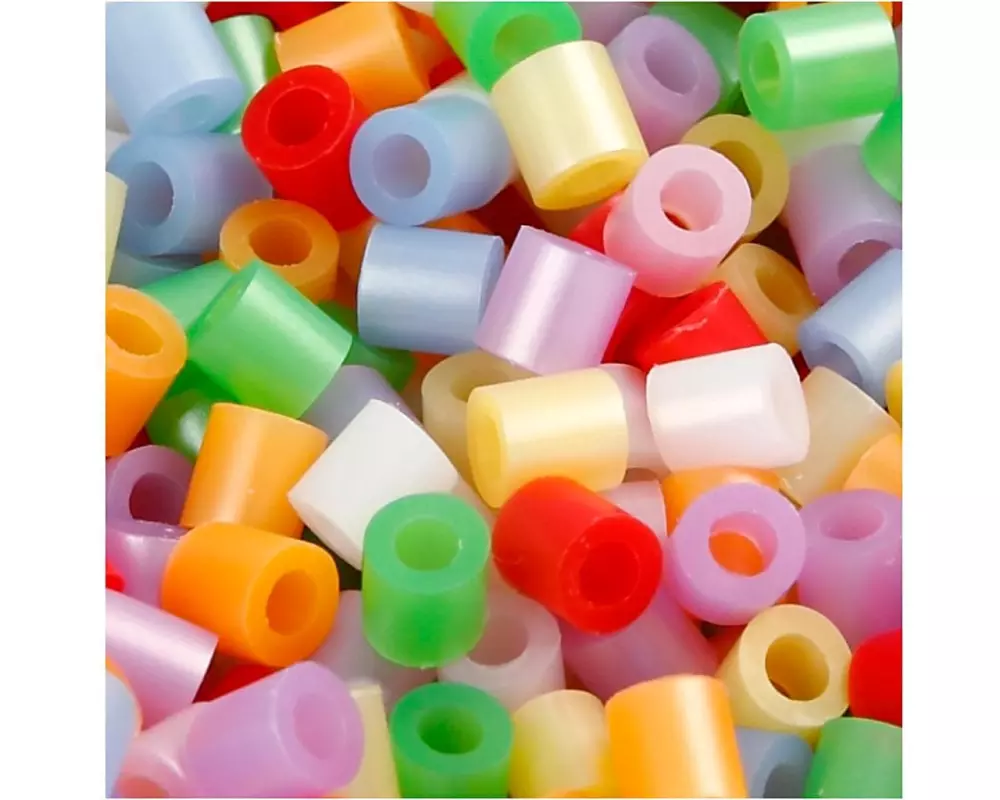 Creativ Company Bügelperlen, Grösse 5 x 5 mm Medium Perlmuttfarben