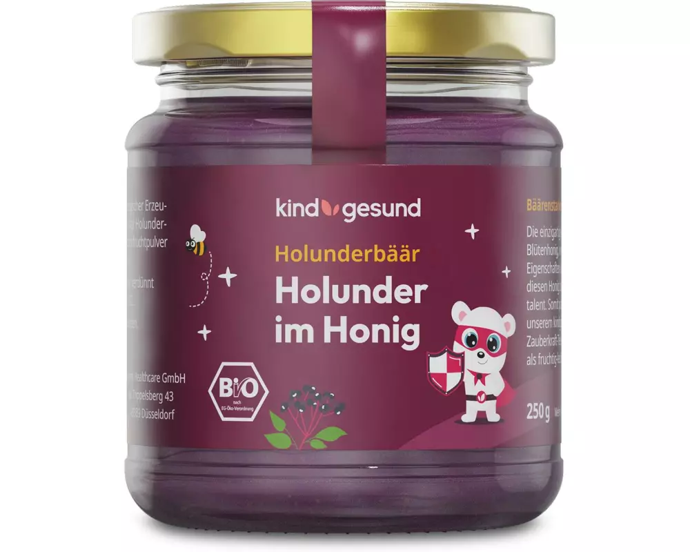 Kindgesund Holunder im Honig 250 g