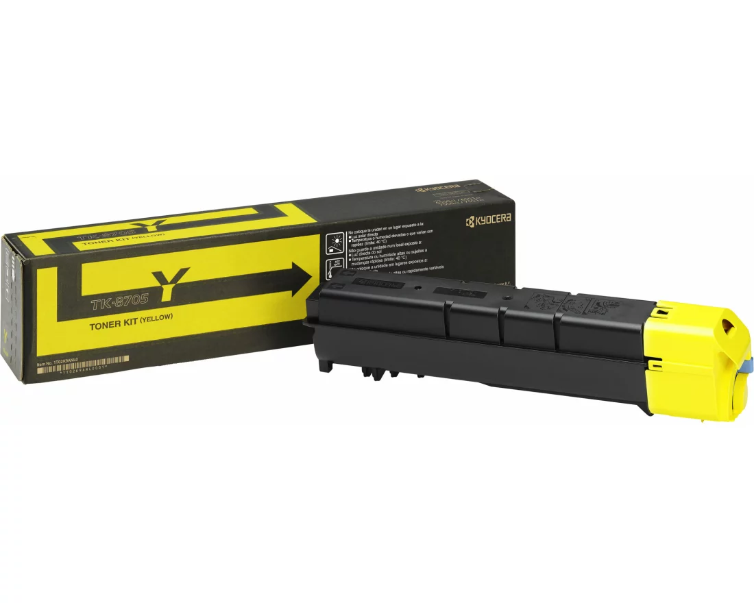 Kyocera TK-8705Y Toner yellow for 30.000 pages