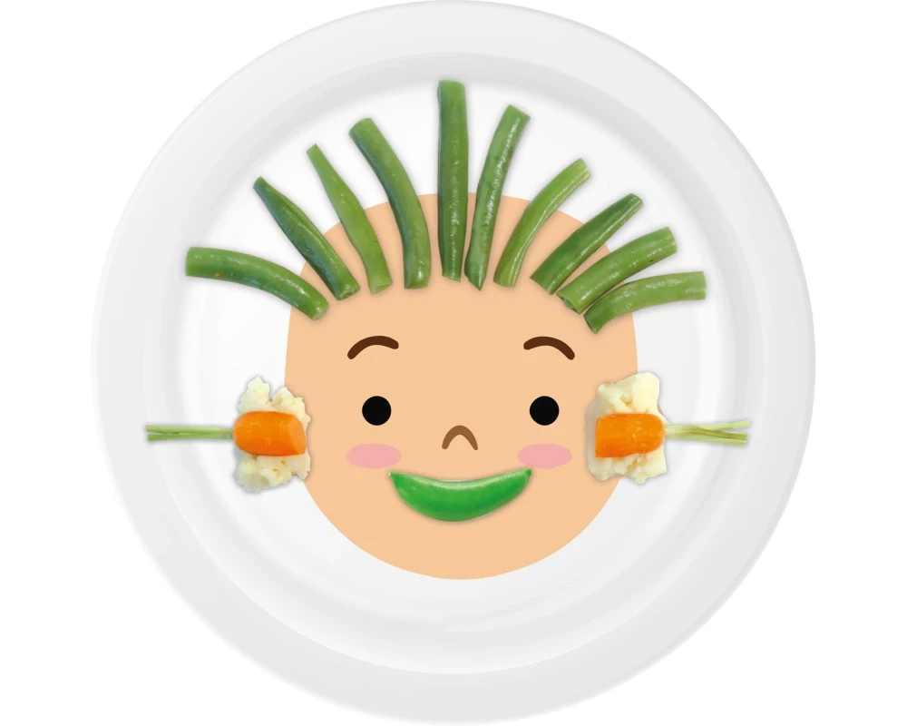 Dooky Kinderteller Happy Plate Weiss