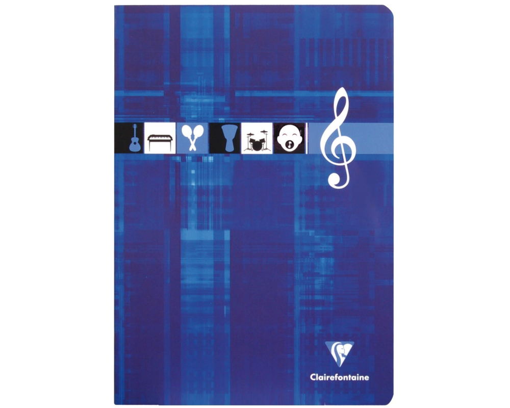 CLAIREFONTAINE Musikheft A4 3114 weiss 24 Blatt