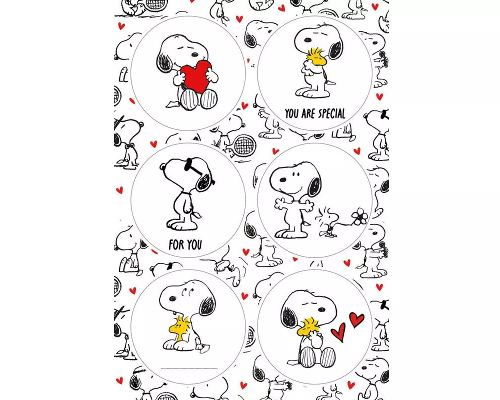 Braun + Company Motivsticker Snoopy, 24 Stück