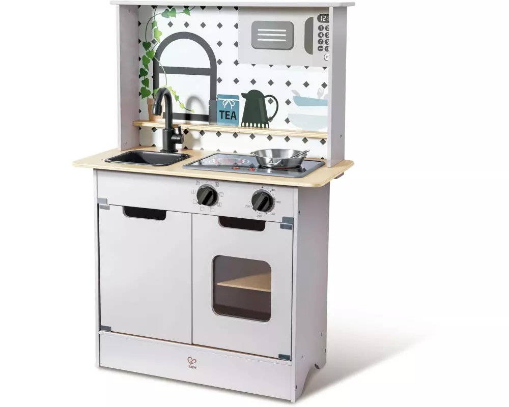 Hape Kitchen Playset warm beige gray