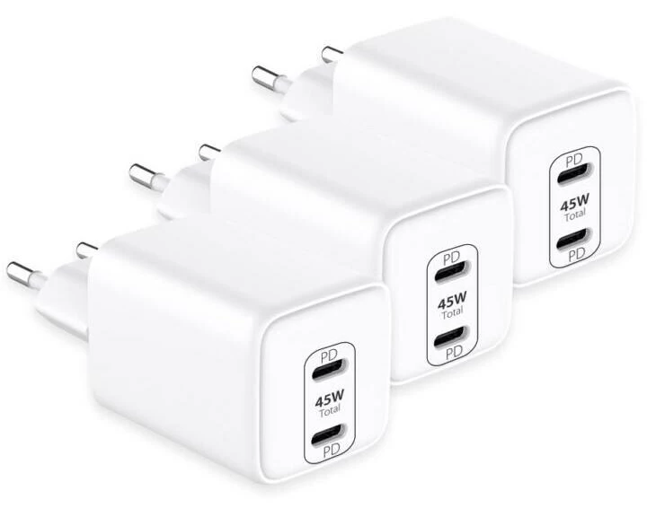 LMP USB-C Dual Port Power Adapter 45 W 3 Stück