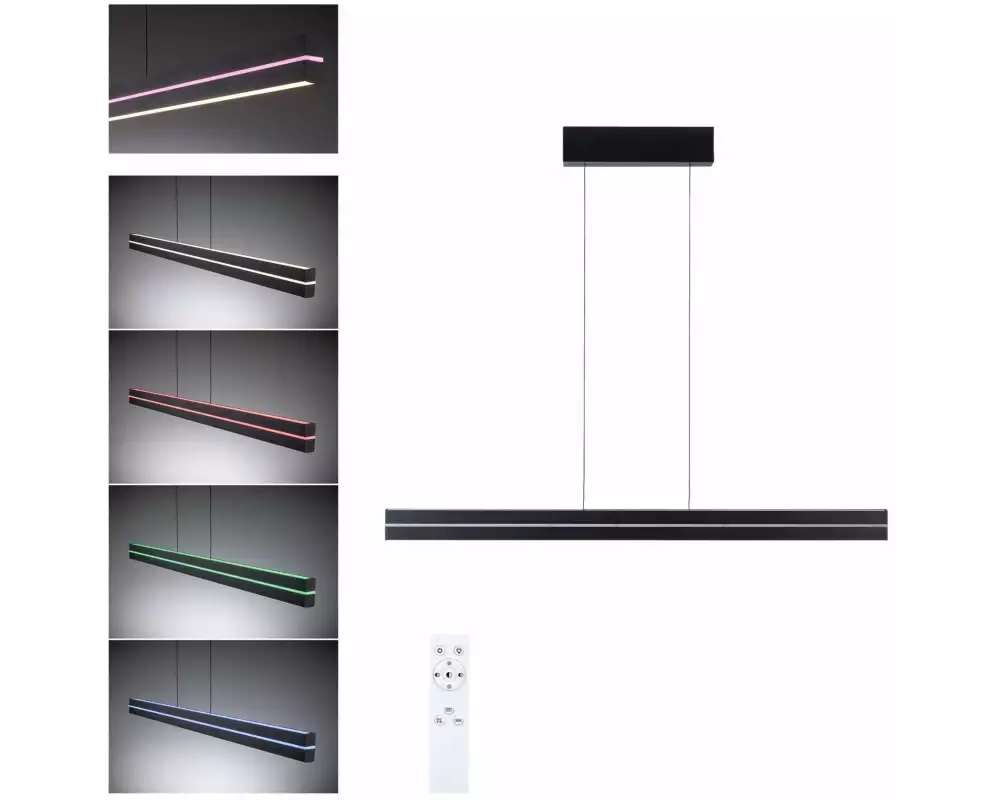 Paulmann LED Pendelleuchte Raiko, Schwarz