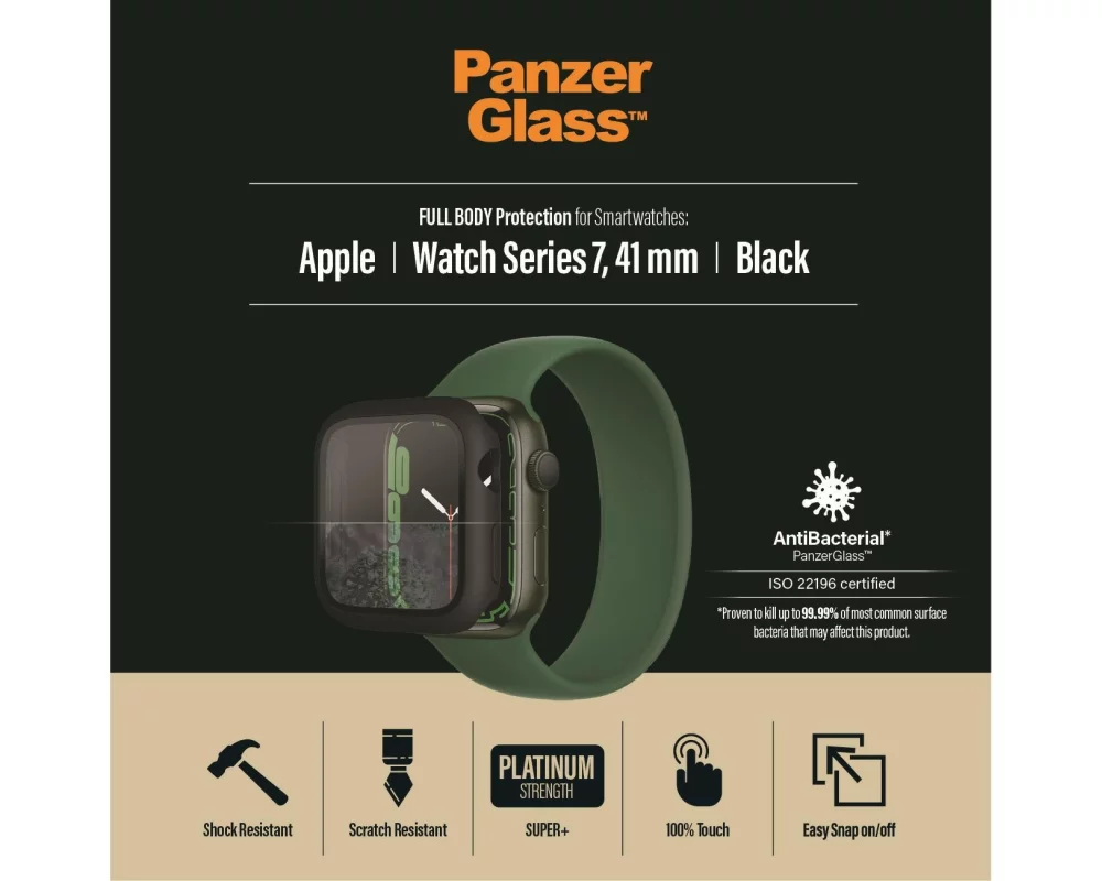 Panzerglass Displayschutz Full Body Apple Watch 7/8 (41 mm)