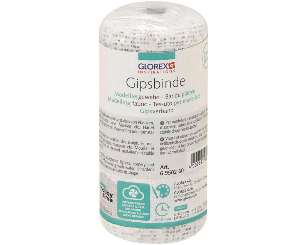 GLOREX Gipsbinde 10cmx2m 6950260 Modelliergewebe