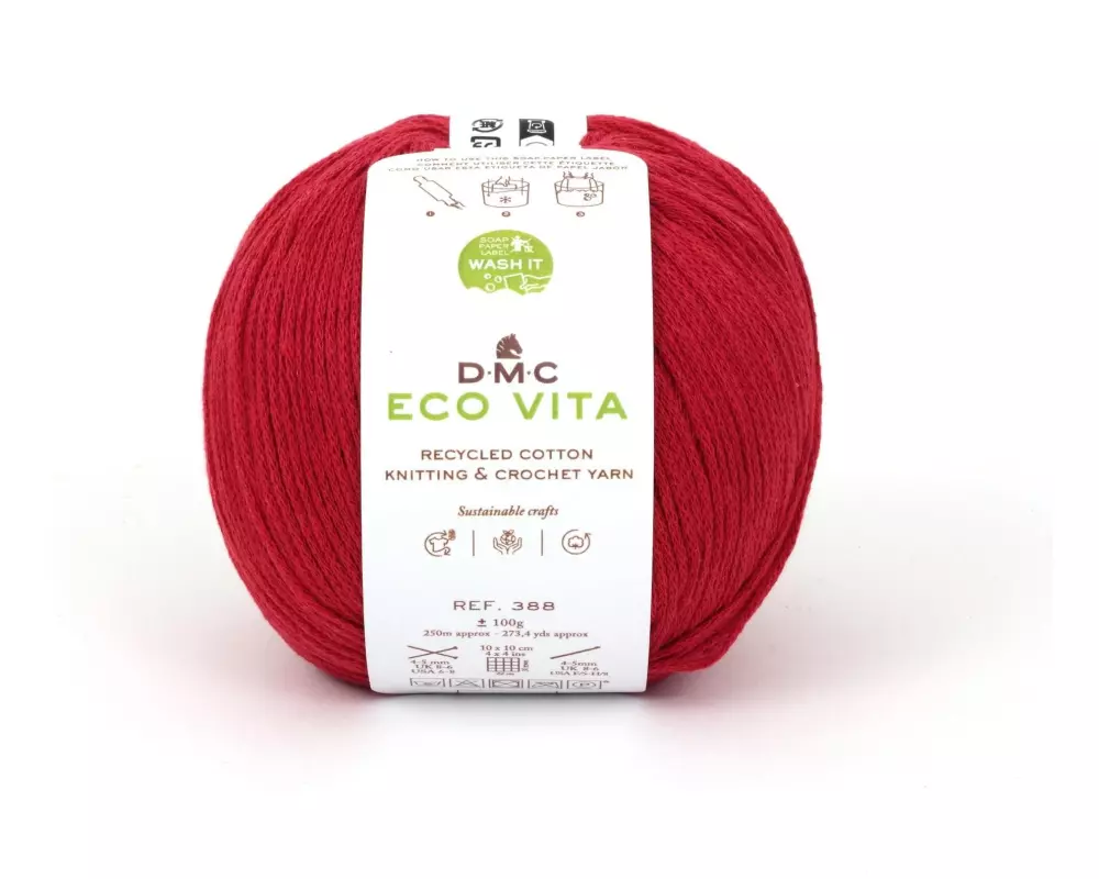DMC Wolle Eco Vita 100 g, Rot