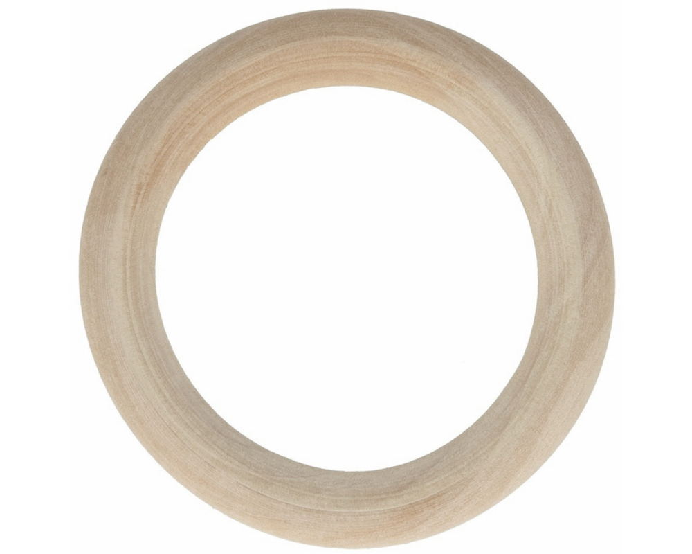 GLOREX Holzring 70x10mm 61658004 natur 2 Stück