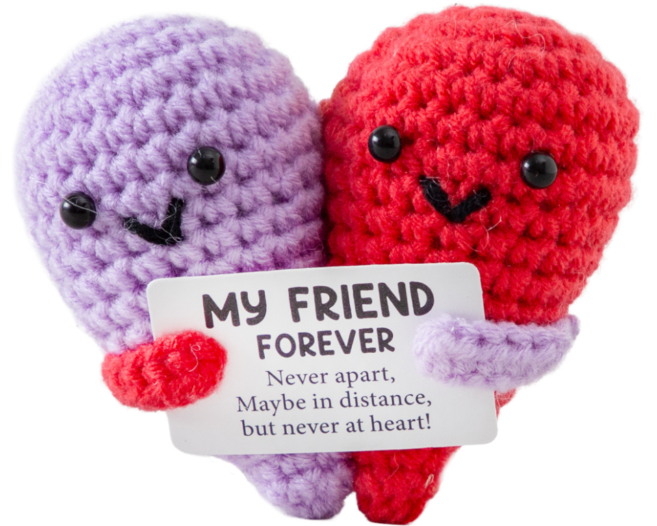 I AM CREATIVE Positive Twin-Heart 8cm 1000-2458 pink