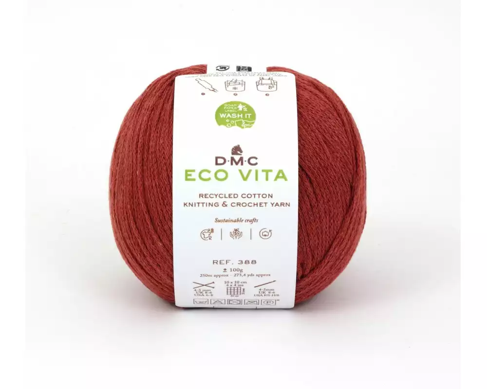 DMC Wolle Eco Vita 100 g, Rostbraun