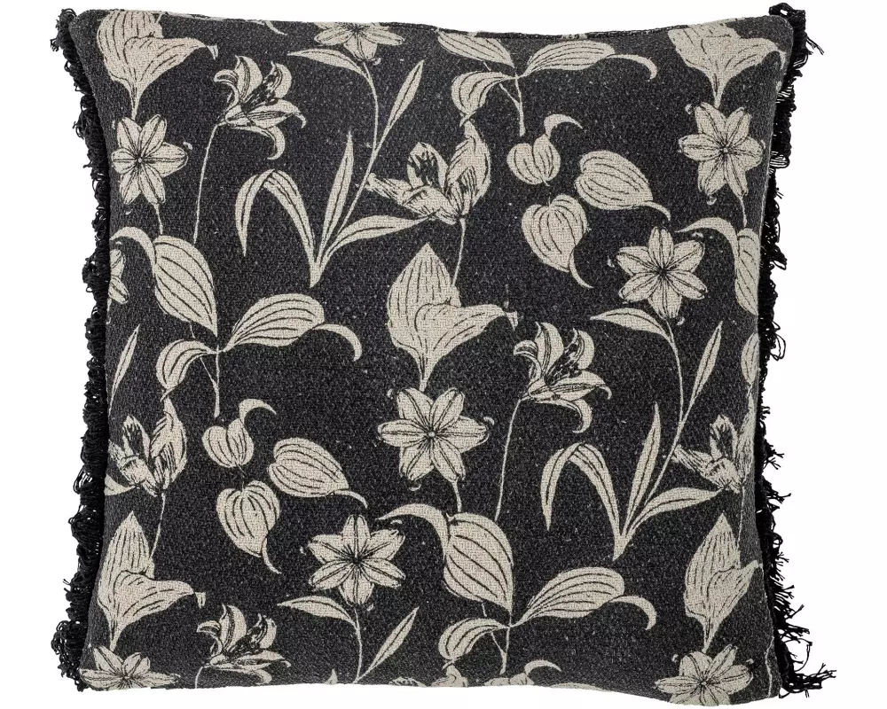 Bloomingville Kissen Mali 50 x 50 cm, Schwarz