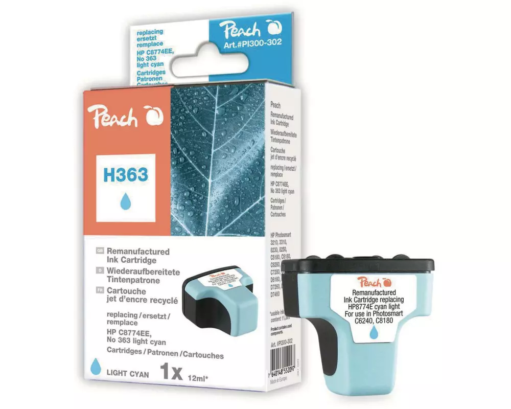 Peach Tinte HP Nr. 363 (C8774EE) Light Cyan