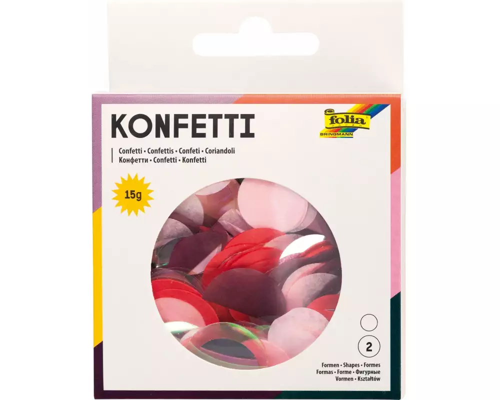 Folia Streudeko 15 g Konfetti, Pink Party