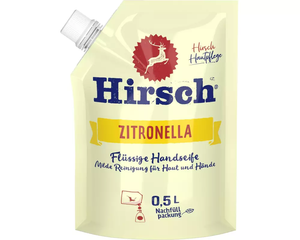 Hirsch Flüssigseife Refill Zitrone 500 ml
