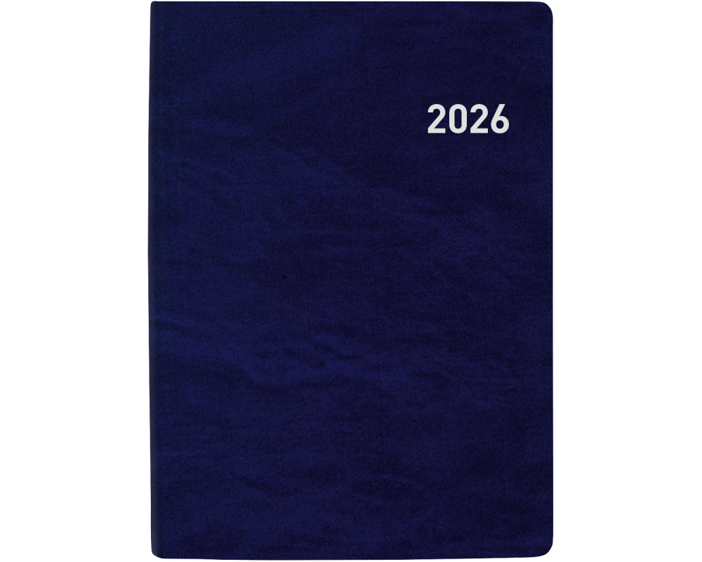 BIELLA Taschenagenda Memento 2026 825401050026U 1W/2S blau ML 10.1x14.2cm