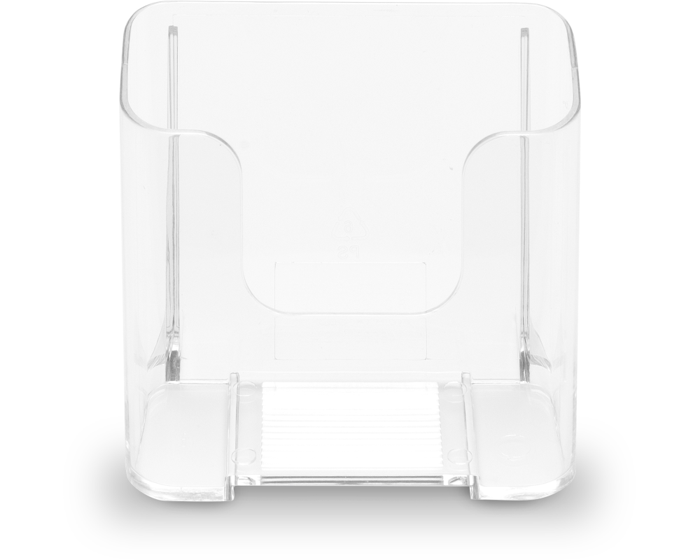 DEFLECTO Prospekthalter 115x100mm 75001 transparent 1/3 hoch