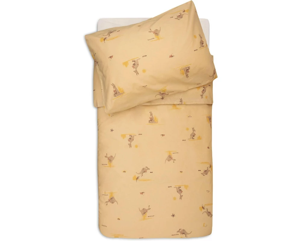 Jollein Bettwäsche – Kangaroots 100 x 140 cm