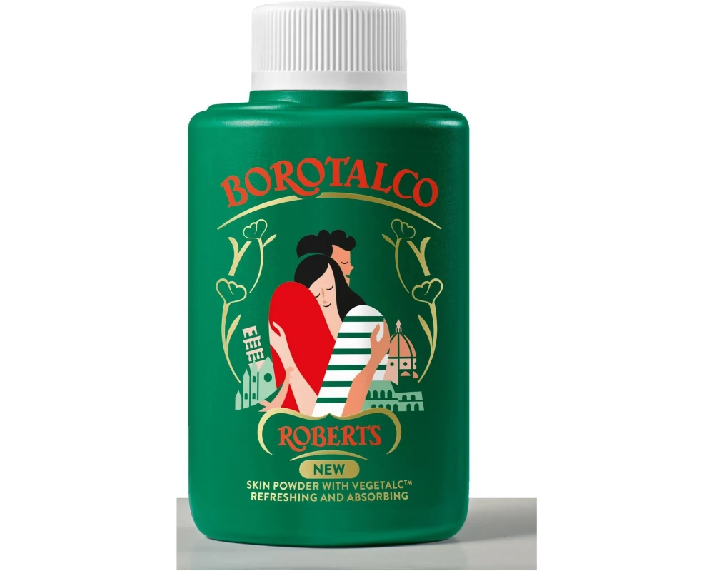 Borotalco Talco Pflanzliches Puder Dose 140 g