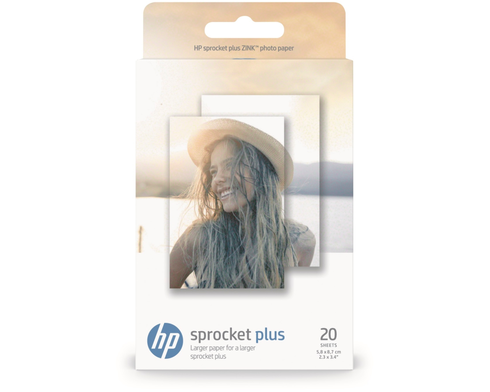 HP ZINK Photo Paper 5,8x8,7 cm HPIZL2X320 Sprocket Plus 20 Blatt