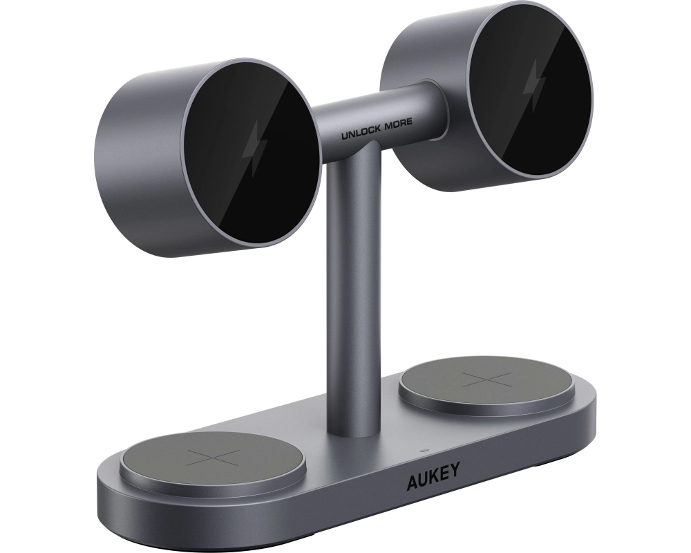 AUKEY MagFusion Titan 4in1 Charger LC-MC411 Wireless, Gray