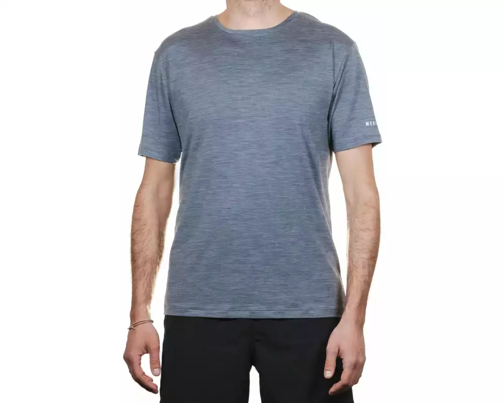 Merino & More Kurzarmshirt Funktionsshirt XL, Grau