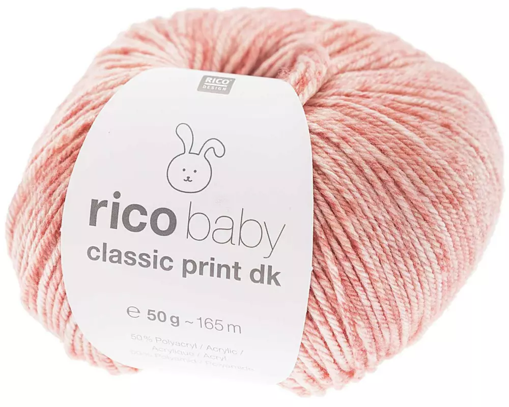 Rico Design Wolle Baby Classic Print dk 50 g Pink