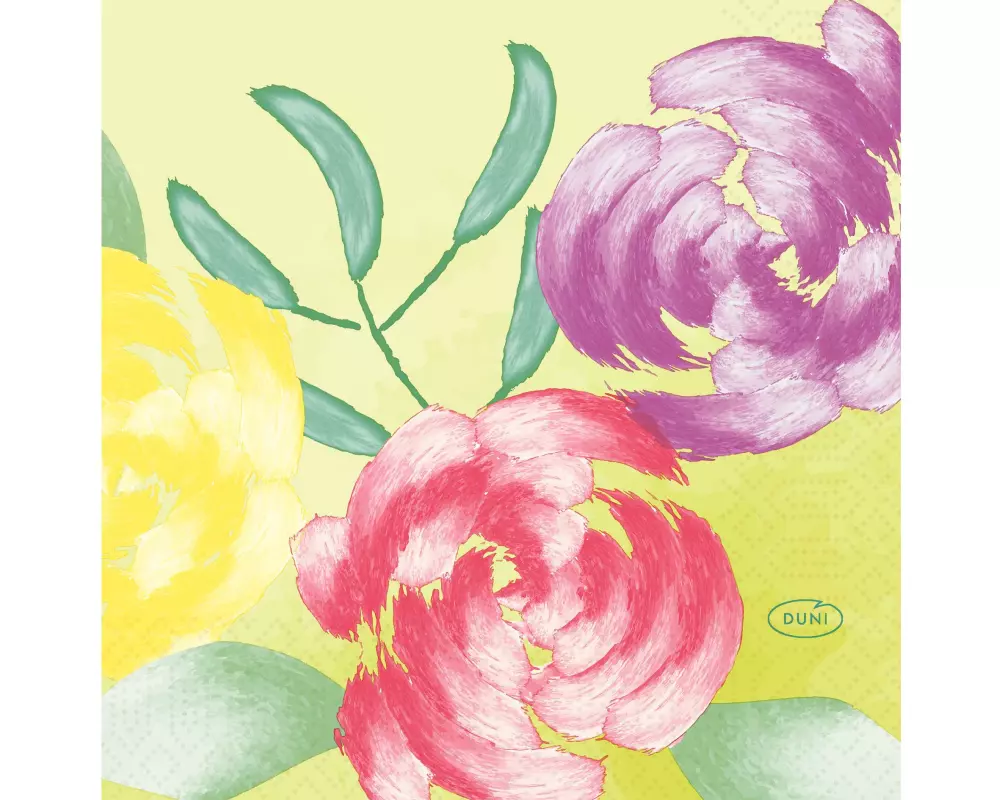 Duni Cocktailservietten Soft Tropics 24 cm x 24 cm, 50 Stück