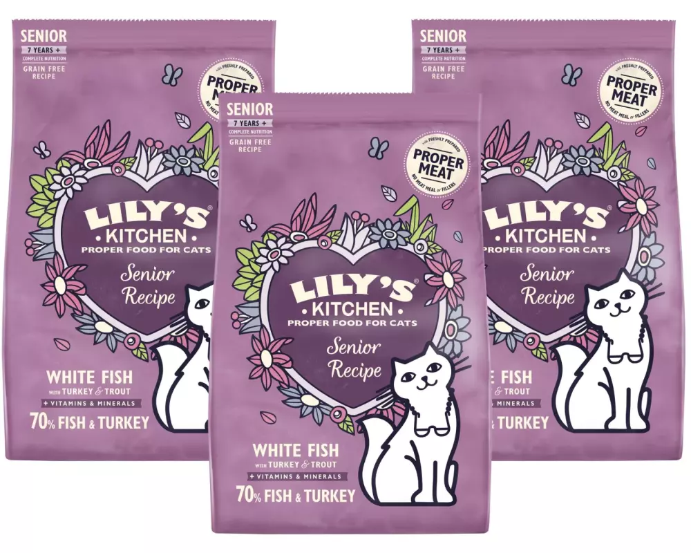 Lily's Kitchen Trockenfutter Senior Fisch, 2.4 kg