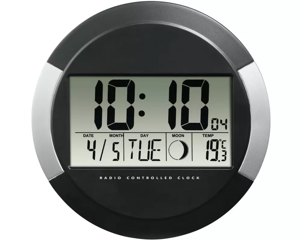 Hama Funk-Wanduhr PP-245 Ø 24.5 cm, Schwarz